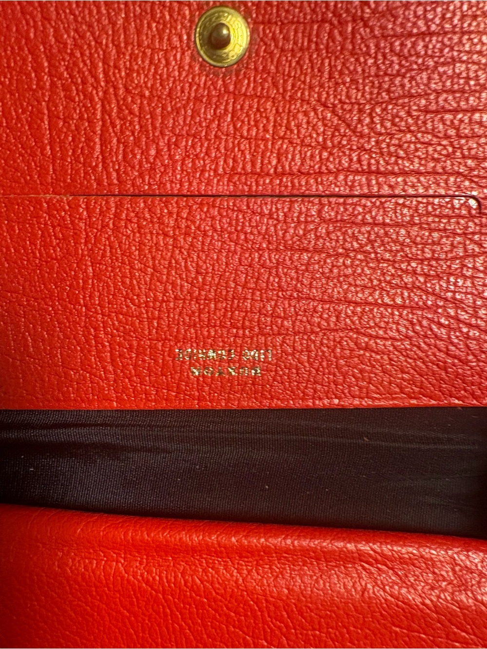 Vintage VTG Lady Buxton Red Pebbled Genuine Leather Kiss Lock Clutch Wallet - Picture 8 of 9